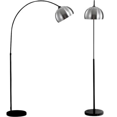 Imagem de Luminária Piso Chão 190Cm Base Mármore Ajustável Arco Coluna