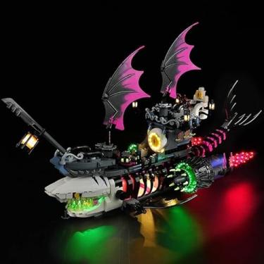 Imagem de DALDED Kit De Iluminação Led Para Lego Dreamzzz Nightmare Shark Ship 71469, Luz Compatível Com Modelos Blocos Construção 71469 (Não Incluso)