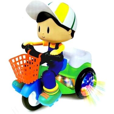 Imagem de Brinquedo Triciclo Bate E Volta Empina Gira 360 Com Sons Luz