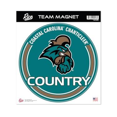 Imagem de Rico Industries NCAA Coastal Carolina Chanticleers Ímã redondo padrão de 20 cm