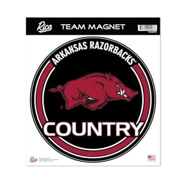 Imagem de Rico Industries NCAA Arkansas Razorbacks Ímã redondo padrão de 20 cm