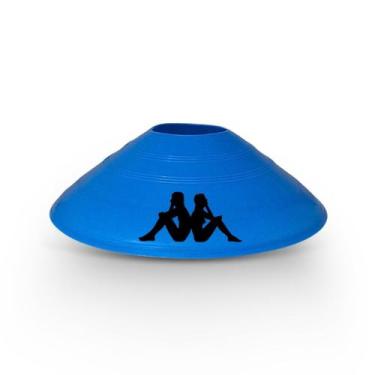 Imagem de Cone Tartaruga Treino De Agilidade Pvc Kappa, Azul