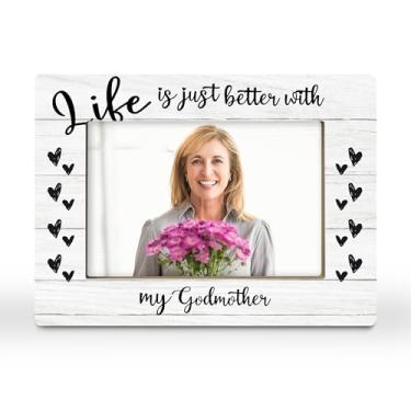 Imagem de CGBHW Porta-retrato para madrinha, presente para avó, madrinha, netos, netos, melhor presente de avó de todos os tempos para Deus, mãe, mulheres, porta-fotos, 10 x 15 cm, horizontal para exibição de