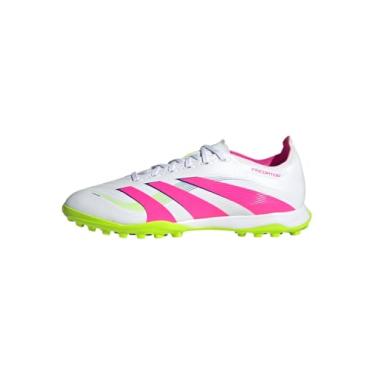 Imagem de Chuteira Adidas Society Predator League TF Branco Rosa e Verde - Masculino - 44 - Branco
