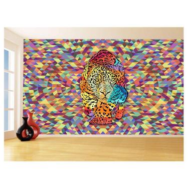 Imagem de Papel De Parede 3D Animais Pop Art Onça Pintada 3,5M Pxa61