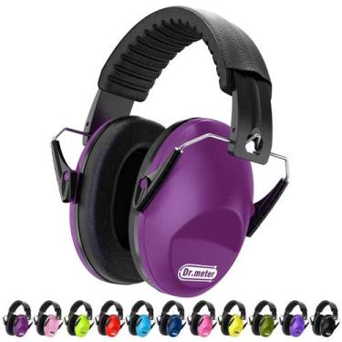 Imagem de Protetores de ouvido Dr.meter Noise Reduction SNR27.4 Kids Dark Purple
