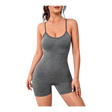 Imagem de Macacão esportivo provisório para mulheres com tecnologia Push-Up