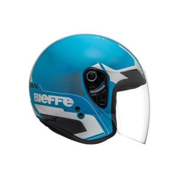 Imagem de Capacete Moto Aberto Bieffe Allegro Extent, Turquesa com Prata, 58