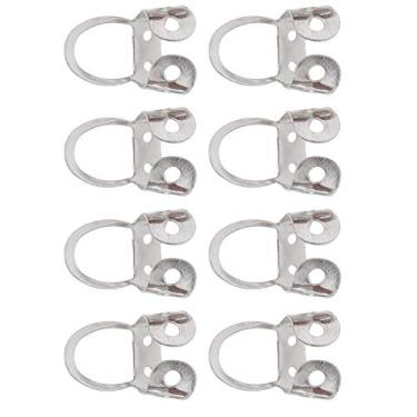 Imagem de Domary Palhetas de Dedo para Guitarra de Aço Inoxidável Oco Ajustável, 8 Peças, Acessórios para Instrumento Musical de Banjo Acústico (Prata)