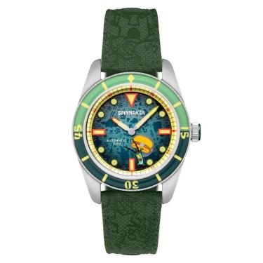 Imagem de Relógio Spinnaker Fleuss Bob Esponja Plankton Green Frenemies Limited Edition SP-5160-02-Masculino