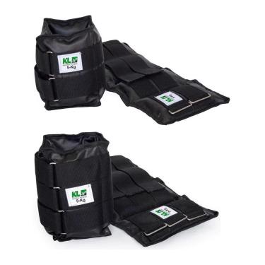 Imagem de Kit Caneleiras Peso Funcional Profissional Lona 5Kg 9Kg-Unissex