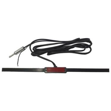 Imagem de Antena Universal Antico Radio Carro Plug Din Com Fio 2,30m Fixação Par