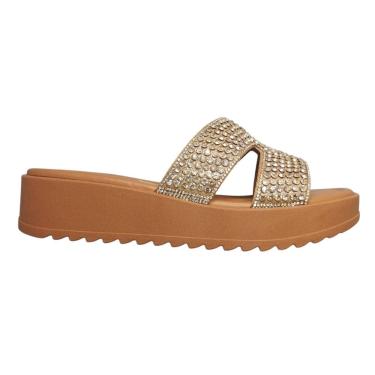 Imagem de Tamanco Feminino Tiras Strass Flatform Vizzano 6492.334