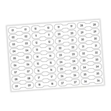 Imagem de Adesivo Etiqueta Identificador De Fios E Cabos Numerado - Micro Oficin