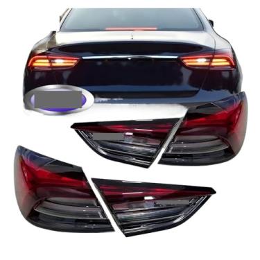 Imagem de Compatível com Maserati Quattroporte 2014-2020 Atualização de lanterna traseira LED Nova versão Trofeo Plug and Play Luz traseira de freio de curva Lâmpada DRL