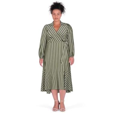 Imagem de City Chic Vestido feminino plus size - Brynn, Oliva, 52