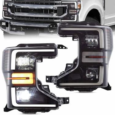 Imagem de VLAND Faróis adequados para Ford F250 F350 F450 Super Duty XL, XLT, Lariat, King Ranch Pickup, faróis de projetor