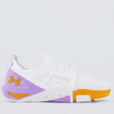 Imagem de Tênis Under Armour Tribase Cross 2 Branco e Lilás, 41