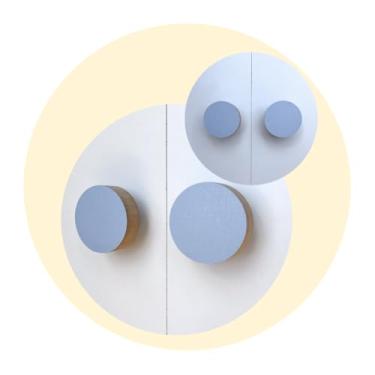 Imagem de 6 Puxadores Bola Azul Infantil Casa Cômoda Móveis Porta Gaveta