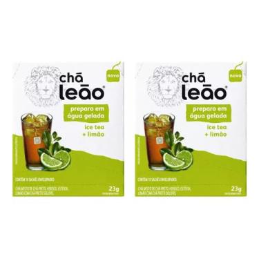Imagem de Combo Chá Leão Água Gelada Ice Tea e Limão - 20 Sachês