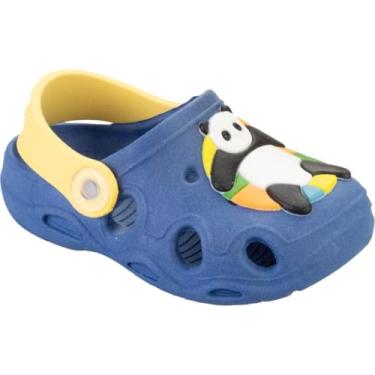 Imagem de Babuche Croc's Infantil Bebê Confortável, Sandália Leve, Menino Menina, Antiderrapante (Ursinho/Azul, BR, Criança de 1 a 3 anos, Numérico, 21)