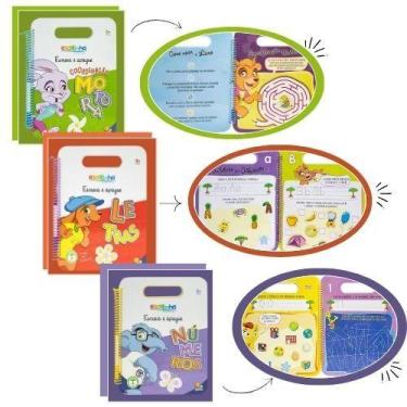 Imagem de Kit Primeiros Passos  Coordenação, Letras e Números com Escreva e Apag
