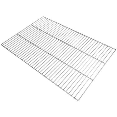 Imagem de Grelha resistente à ferrugem para forno e churrasqueira, 60 x 40 cm grelha de aço revestido de zinco com design antiderrapante para churrasco e uso interno