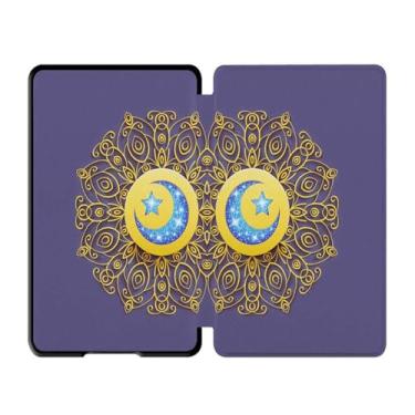 Imagem de Akacy Capa com função auto despertar/hibernar/à prova d'água para Kindle (10ª geração, modelo: J9G29R, lançado em 2019) capa com padrão pintado de 6 polegadas (6)