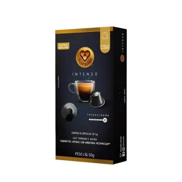 Imagem de Café 3 Corações Cápsulas Intenso Máximo - 10 x 5g - Três Corações