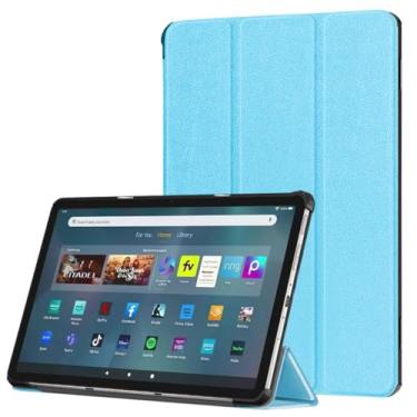 Imagem de Riaour Capa para tablet, capa protetora fina e macia de TPU com suporte magnético inteligente, [dormir/despertar], incompatível com tablets iPad Samsung TCL de 11 polegadas, (azul claro)