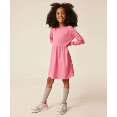 Imagem de Vestido Infantil Manga Longa Bolinhas Marisa Tam 4 a 1-05258, 10, Rosa