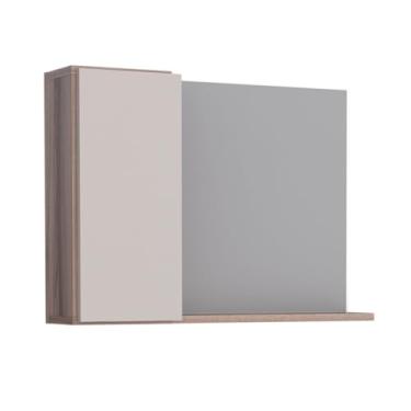 Imagem de Espelheira em madeira 360 (com armário) Tamarindo com Nude - Cozimax