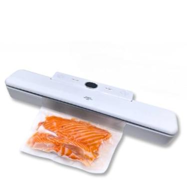 Imagem de Seladora Elétrico à Vácuo para Armazenar Alimentos Domésticos Branco Vacuo Fresh