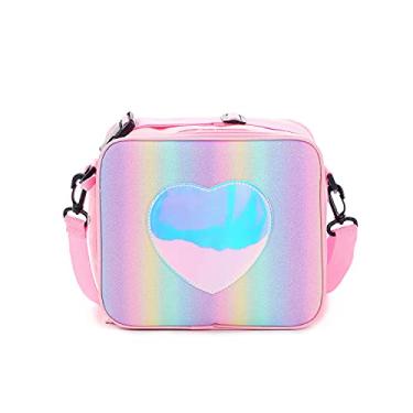 Imagem de Nova Bolsa de Almoço com Glitter Isolamento Bento Picnic Gelo Menina Ombro Simples