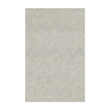 Imagem de Tapetes chevron modernos feitos à mão em espinha de peixe e tapetes adequados para sala de estar, quarto, sala de jantar (cinza, 7,5 x 1,5 m)