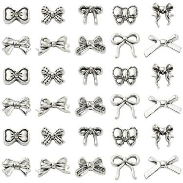 Imagem de UR URLIFEHALL 100 peças, 10 estilos de contas tibetanas de laço, prata antiga, espaçador, para pulseira, colar, brincos, fabricação de joias