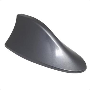Imagem de Antena Tubarão Shark com Sinal de Rádio FM AM Multimarcas Ideal para Carros com Teto Curvo (Cinza)