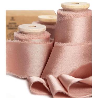 Imagem de Ribbon Vitalizart Pink Silk Satin 3,8 cm x 13,7 m em ouro rosa