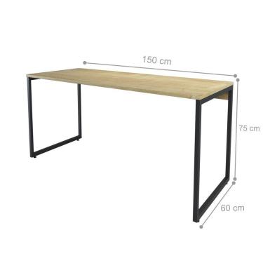 Imagem de Escrivaninha Home Office Carol Natura Preto