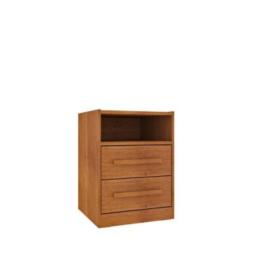 Imagem de Mesa De Cabeceira 2 Gavetas Com Nicho Barcelona Tcil Cinamomo
