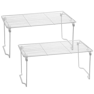 Imagem de Kit Prateleira Organizadora de Bancada Cozinha Multiuso Organizador de Armario Dobravel (2und)