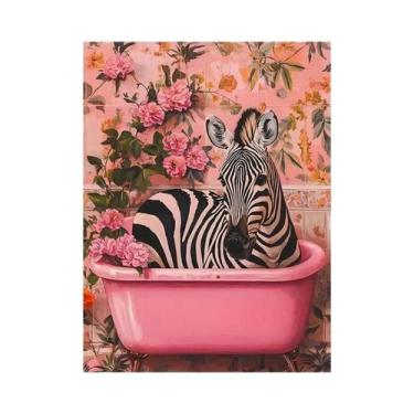 Imagem de Arte De Parede Em Lona Com Impressões Abstratas De Animais Coloridos C