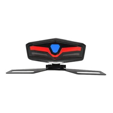 Imagem de Lanterna traseira LED universal para motocicleta com lâmpada de percurso integrada freio piscada e sinal giro suporte placa licença substituição