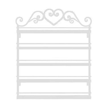 Imagem de Prateleiras de metal para armazenamento de esmalte de parede, 5 camadas, suporte de esmalte de metal, organizador de esmalte retangular, organizador de prateleira de esmalte de salão de beleza