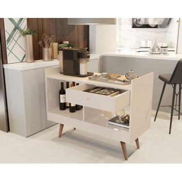 Imagem de Aparador 2 Ambientes Decore Alvorada 40-64 Pés Palito Cores - JM Casa 