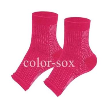 Imagem de Meias De Compressão Para Suporte De Tornozelo, 2 Pares, Design De Dedo