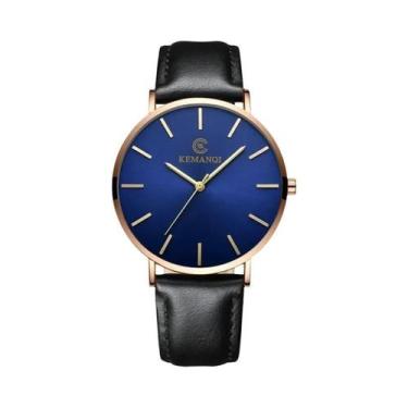 Imagem de Relógio De Pulso Masculino Ultra Fino De Moda Quartz Simples Casual De
