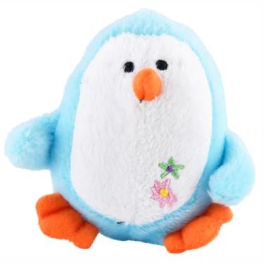Imagem de Jeffers Pinguim de pelúcia colorido para cães pequenos, azul claro, 7 cm – brinquedo de pelúcia fofo, seguro e confortável para filhotes, diversão interativa, ideal para viagens e ideal para brincar