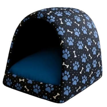 Imagem de Cama pra Cachorro e Gato Casinha Toca Iglu P a G(2 Azuis,M)