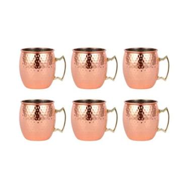 Imagem de Canecas De Aço Inoxidável Moscow Mule 500ML 1-6PCS Copos Para Cerveja 